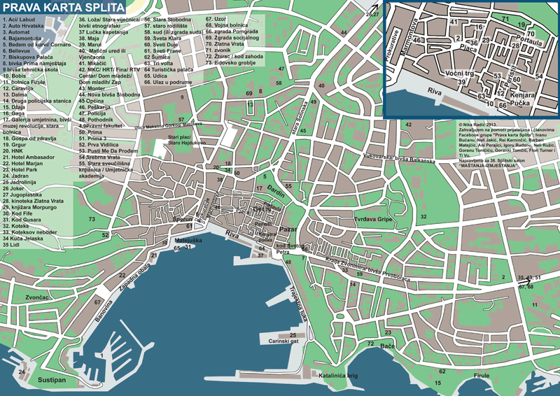 N Radic Real Map of Split